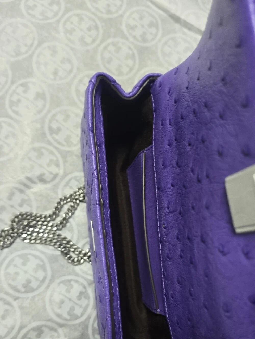 Tory Burch Violet Quilted Chain Strap Crossbody